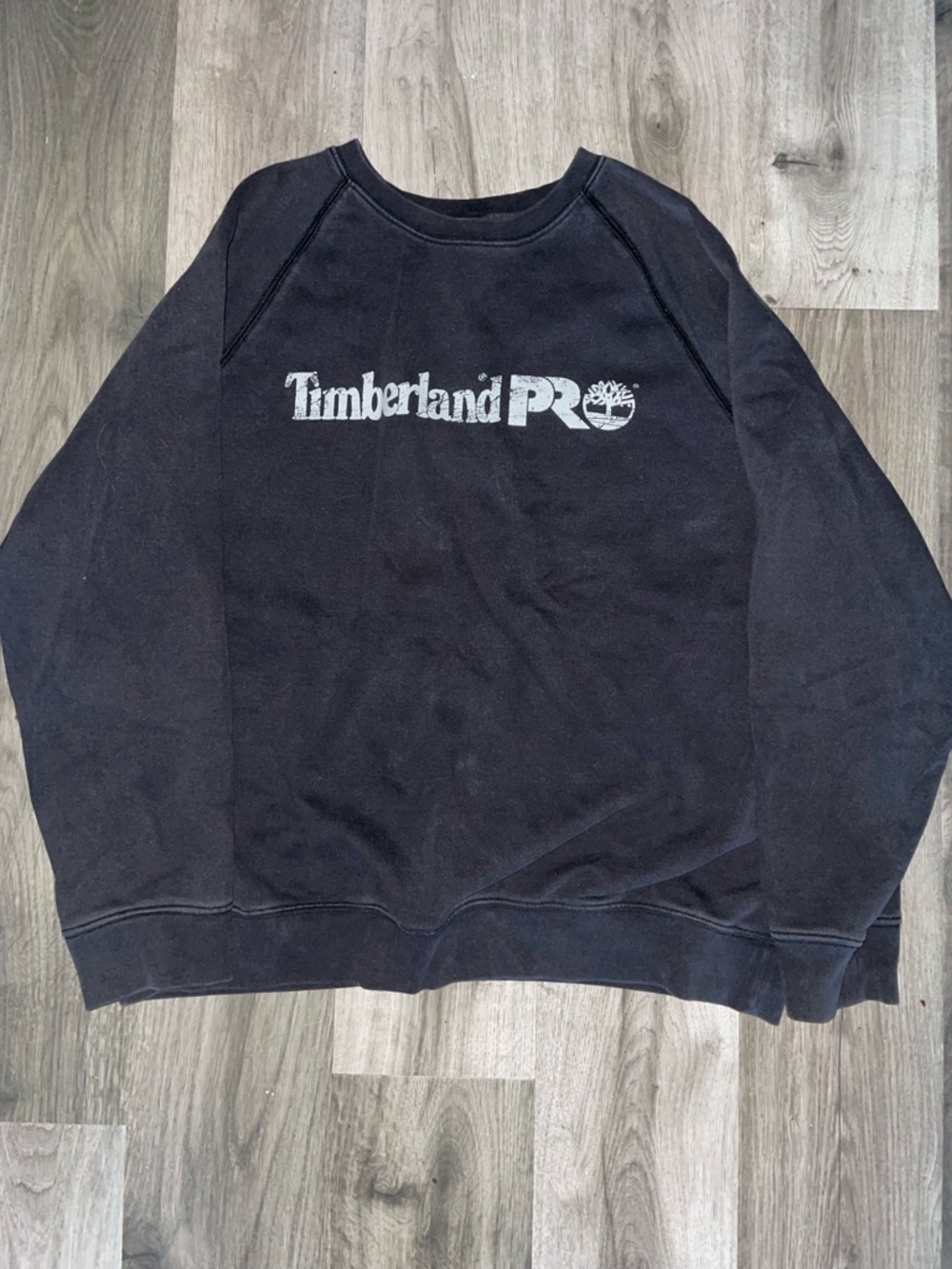Timberland PRO Black Crewneck Sweatshirt with White Logo